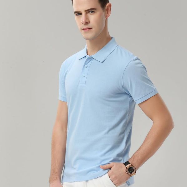 men's short sleeve shirt business casual fashion print embroidery polos, White;black
men's short sleeve shirt business casual fashion print embroidery polos, White;black