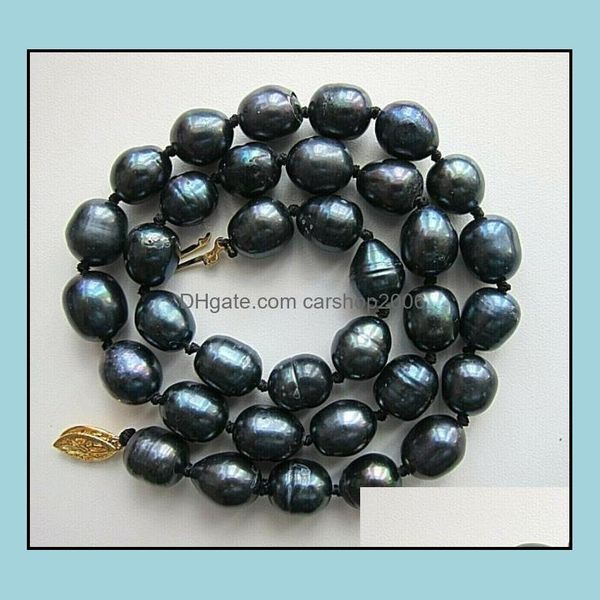 beaded necklaces & pendants jewelry 9-10mm black natural pearl necklace 14k gold clasp womens gift drop delivery 2021 eydio, Silver
beaded necklaces & pendants jewelry 9-10mm black natural pearl necklace 14k gold clasp womens gift drop delivery 2021 eydio, Silver