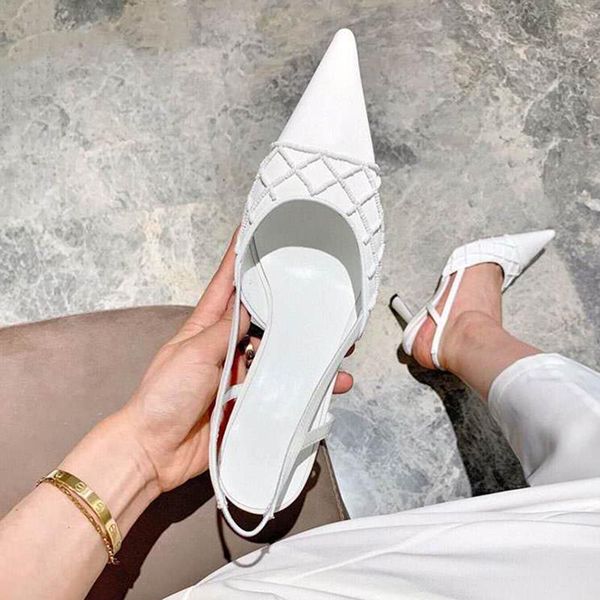 dress shoes pointed toe slingback women pumps thin heel buckle strap summer solid satin bead design casual wear sandals, Black
dress shoes pointed toe slingback women pumps thin heel buckle strap summer solid satin bead design casual wear sandals, Black