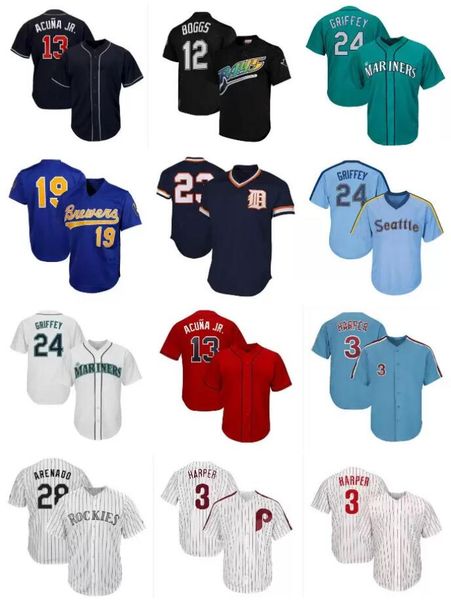 51 randy johnson 28 nolan arenado 24 ken griffey jr jersey 12 wade boggs 19 robin yount 13 ronald acuna jr. baseball jerseys, Blue;black
51 randy johnson 28 nolan arenado 24 ken griffey jr jersey 12 wade boggs 19 robin yount 13 ronald acuna jr. baseball jerseys, Blue;black