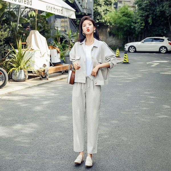 women's suits & blazers yasuguoji 2021 fashion single breasted blazer with drawstring pants two piece women womens set 2 pieces l012, White;black
women's suits & blazers yasuguoji 2021 fashion single breasted blazer with drawstring pants two piece women womens set 2 pieces l012, White;black