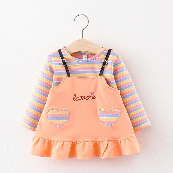 girl's dresses keelorn baby girl dress 2021 spring autumn cute toddler striped costumes infant 1st year birthday princess vestidos, Red;yellow
girl's dresses keelorn baby girl dress 2021 spring autumn cute toddler striped costumes infant 1st year birthday princess vestidos, Red;yellow