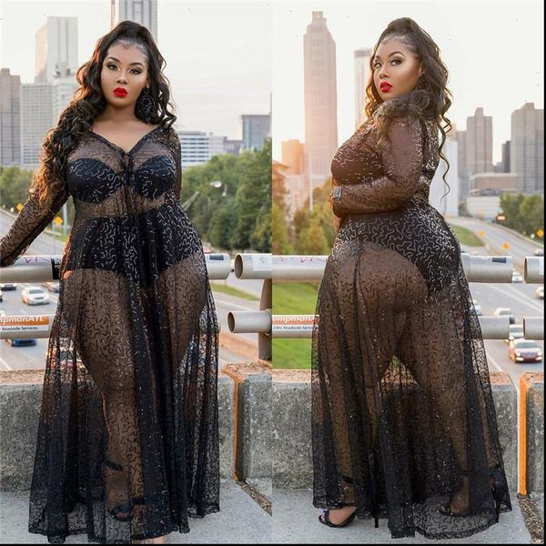 women dress autumn maxi dresses for v neck long sleeve night club transparent plus size wholesale, Black;gray
women dress autumn maxi dresses for v neck long sleeve night club transparent plus size wholesale, Black;gray