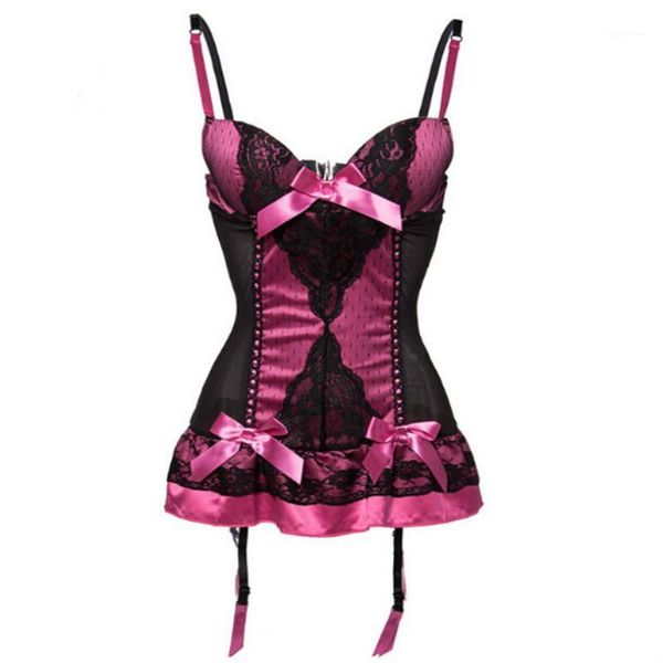 sales rose red satin & black mesh push up bustier corset lingerie plus size women nightwear chemise fancy underwear1, Red;black
sales rose red satin & black mesh push up bustier corset lingerie plus size women nightwear chemise fancy underwear1, Red;black