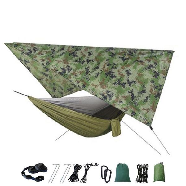 tents and shelters 290*140cm outdoor camping hammock set with bug net & rain tarp for backpacking hiking travel yard activities
tents and shelters 290*140cm outdoor camping hammock set with bug net & rain tarp for backpacking hiking travel yard activities