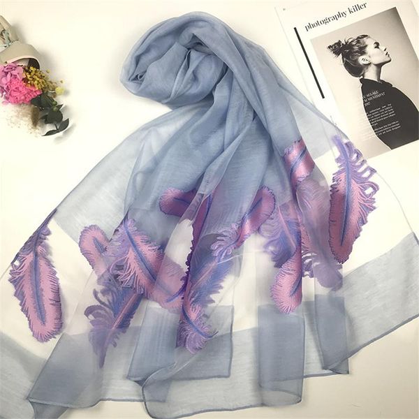 scarves embroidery feather design scarf muslim hijab beautiful 2021 fashion lady shawl silk feeling, Blue;gray
scarves embroidery feather design scarf muslim hijab beautiful 2021 fashion lady shawl silk feeling, Blue;gray