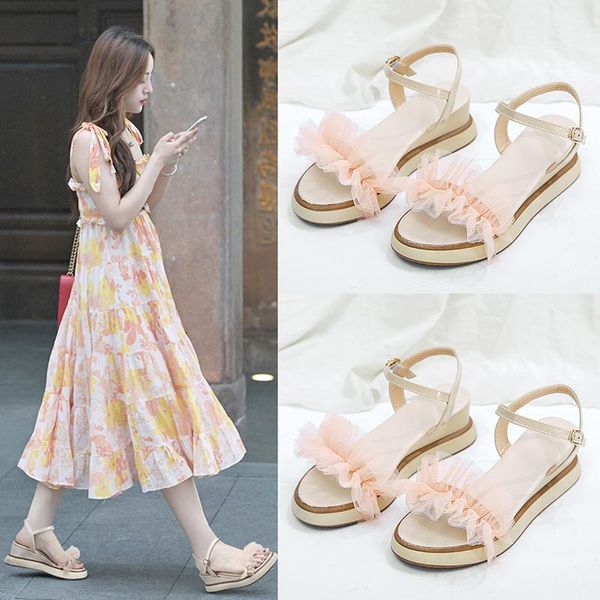 summer fairy muffin fashion tide sandals with skirt wedge heel high thick bottom wild z843, Black
summer fairy muffin fashion tide sandals with skirt wedge heel high thick bottom wild z843, Black