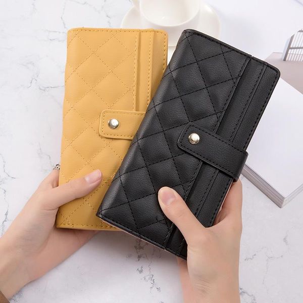 purse korean style wallet women's long buckle zipper multi clip large capacity rhombic simple student bag, White
purse korean style wallet women's long buckle zipper multi clip large capacity rhombic simple student bag, White