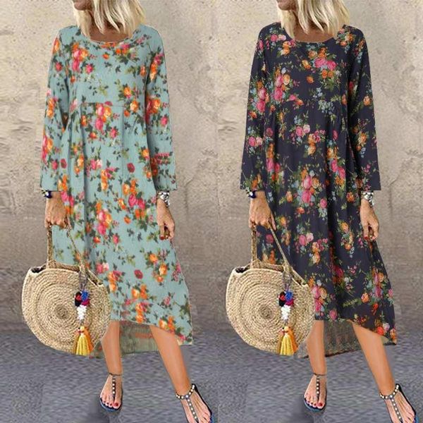 casual dresses zanzea 2021 kaftan printed dress women's autumn floral sundress long sleeve vestidos female o neck robe femme plus size, Black;gray
casual dresses zanzea 2021 kaftan printed dress women's autumn floral sundress long sleeve vestidos female o neck robe femme plus size, Black;gray