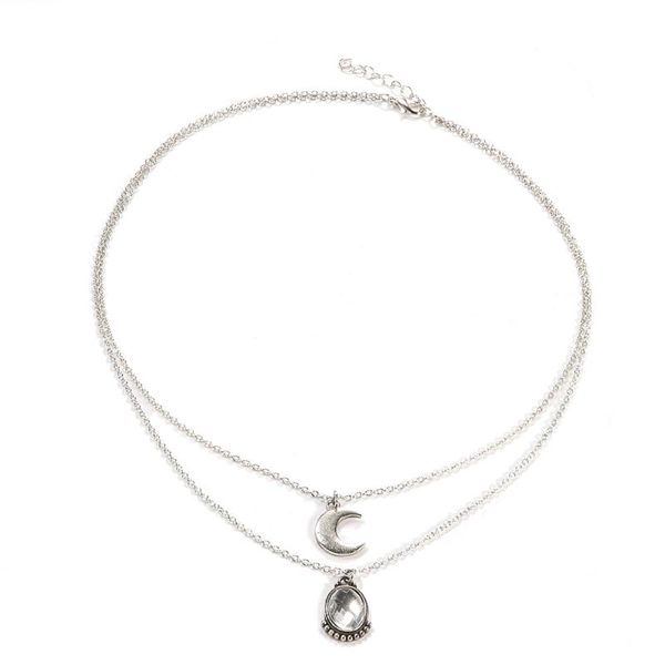 doreenbeads trendy multilayers necklace crystal opal sequins chain moon crescent water drop pendant necklace,1 pc chokers, Golden;silver
doreenbeads trendy multilayers necklace crystal opal sequins chain moon crescent water drop pendant necklace,1 pc chokers, Golden;silver