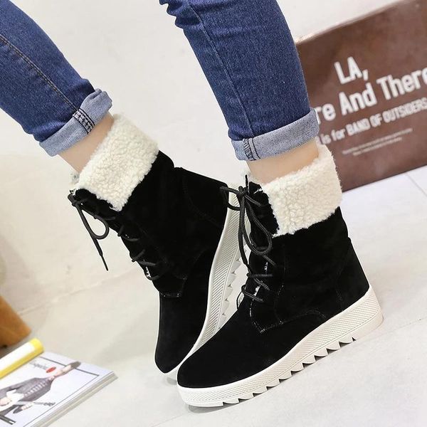 boots fashion women warm plush insole shoes woman snow boot for winter heels ankle botas mujer nice, Black
boots fashion women warm plush insole shoes woman snow boot for winter heels ankle botas mujer nice, Black