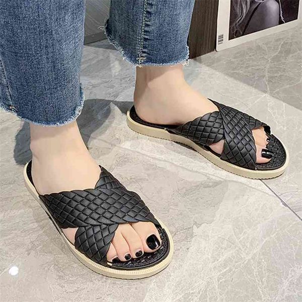 summer beach slides cross strap solid plaid flat heel pvc slippers outdoor casual fashion shoes ladies girls female 210619, Black
summer beach slides cross strap solid plaid flat heel pvc slippers outdoor casual fashion shoes ladies girls female 210619, Black