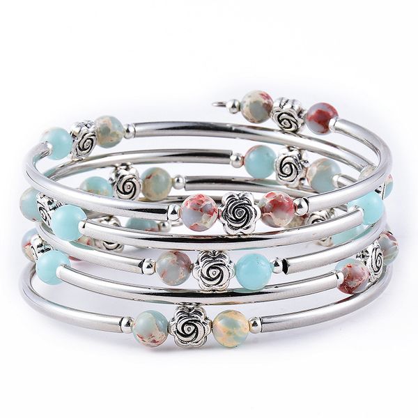 factory wholesale new snake skin agate turquoise winding bracelet multi layer multi circle natural stone beaded bracelet party gift
factory wholesale new snake skin agate turquoise winding bracelet multi layer multi circle natural stone beaded bracelet party gift