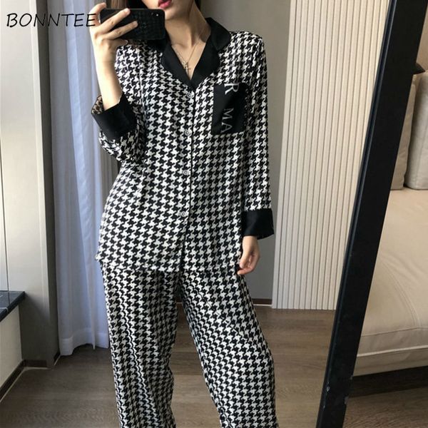 pajama sets women 2 piece long sleeve turn-down collar patchwork single breasted simple fashion pants autumn soft casual new, Black;red
pajama sets women 2 piece long sleeve turn-down collar patchwork single breasted simple fashion pants autumn soft casual new, Black;red