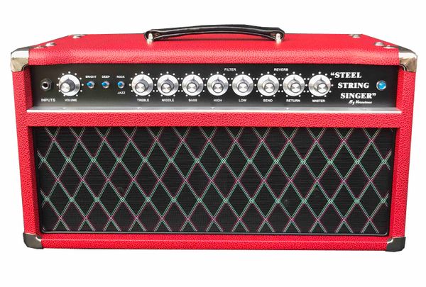 custom grand tone sss steel stringer singer guitar amp head with red tolex customized faceplate oem 100w
custom grand tone sss steel stringer singer guitar amp head with red tolex customized faceplate oem 100w