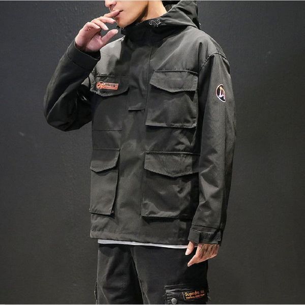 men's hoodies & sweatshirts japanese plus size original tooling hoodie spring and autumn tide brand multi-pocket harajuku designer swea, Black
men's hoodies & sweatshirts japanese plus size original tooling hoodie spring and autumn tide brand multi-pocket harajuku designer swea, Black