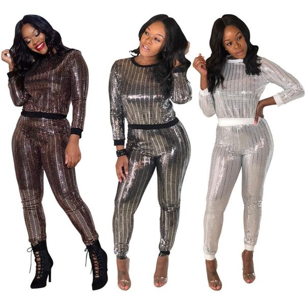 women's jumpsuits & rompers 2 piece sequin trousers pants set fashion winter sequins jumpsuit women long sleeve playsuit bodysuit, Black;white
women's jumpsuits & rompers 2 piece sequin trousers pants set fashion winter sequins jumpsuit women long sleeve playsuit bodysuit, Black;white