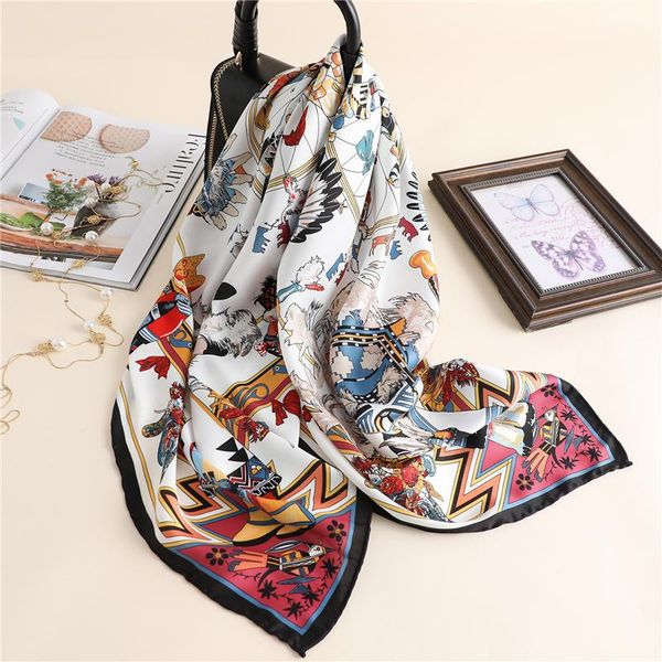 scarves 2021 lady silk square scarf design print hijab foulard pashmina women neck headband kerchief bandana wraps, Blue;gray
scarves 2021 lady silk square scarf design print hijab foulard pashmina women neck headband kerchief bandana wraps, Blue;gray