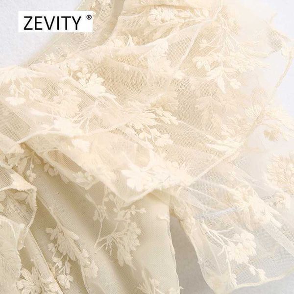 women's blouses & shirts zevity women fashion flower embroidery casual mesh blouse ladies chic cascading ruffle sling pleats feniminas, White
women's blouses & shirts zevity women fashion flower embroidery casual mesh blouse ladies chic cascading ruffle sling pleats feniminas, White