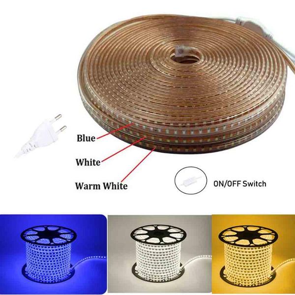 strips 220v led strip with switch high brightness 120leds/m flexible light ip67 waterproof warm / cool white blue
strips 220v led strip with switch high brightness 120leds/m flexible light ip67 waterproof warm / cool white blue