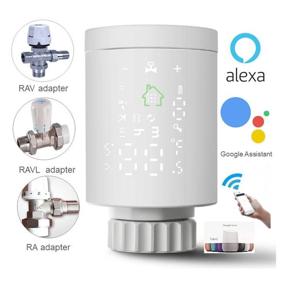 smart home control alexa tuya life temperature controller touch screen intelligent thermo valve programmable thermostat
smart home control alexa tuya life temperature controller touch screen intelligent thermo valve programmable thermostat
