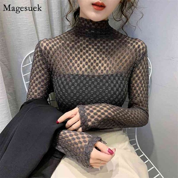high elasticity blouses women casual autumn winter turtleneck lace blouse dot mesh black shirt 11437 210512, White
high elasticity blouses women casual autumn winter turtleneck lace blouse dot mesh black shirt 11437 210512, White