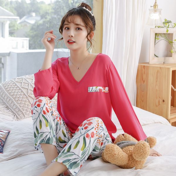 women's shorts pajamas autumn long sleeve suit korean artificial cotton loose homewear kbl2, White;black
women's shorts pajamas autumn long sleeve suit korean artificial cotton loose homewear kbl2, White;black