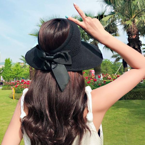 wide brim hats 2021 version of the bowknot straw hat big empty female summer outdoor sun all-match sunscreen, Blue;gray
wide brim hats 2021 version of the bowknot straw hat big empty female summer outdoor sun all-match sunscreen, Blue;gray