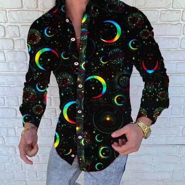 men's casual shirts fashion trend 3d printing color piece men slim shirt autumn turn-down collar streetwear together long sleeve, White;black
men's casual shirts fashion trend 3d printing color piece men slim shirt autumn turn-down collar streetwear together long sleeve, White;black