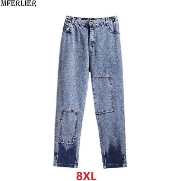 women's jeans spring women patchwork streetwear plus size big 8xl 7xl 6xl loose elastic waist pants oversized personality 48 50 54, Blue
women's jeans spring women patchwork streetwear plus size big 8xl 7xl 6xl loose elastic waist pants oversized personality 48 50 54, Blue