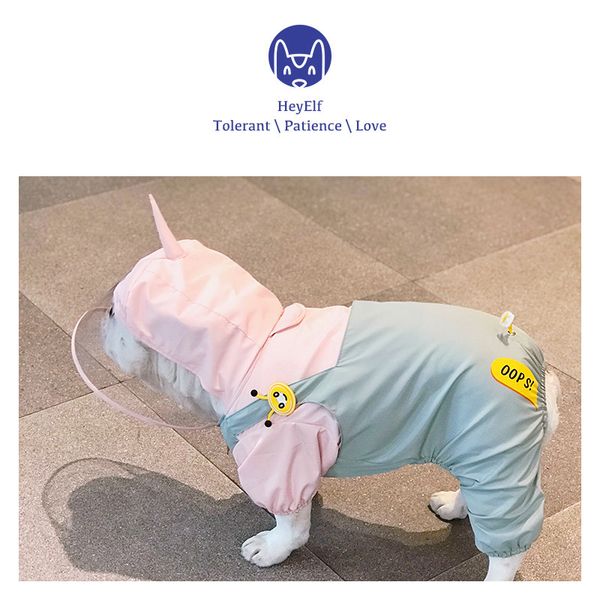 heyelf fadou bago raincoat keji chai dog bixiong pet rainy season cloth unicorn rainproof four feet
heyelf fadou bago raincoat keji chai dog bixiong pet rainy season cloth unicorn rainproof four feet