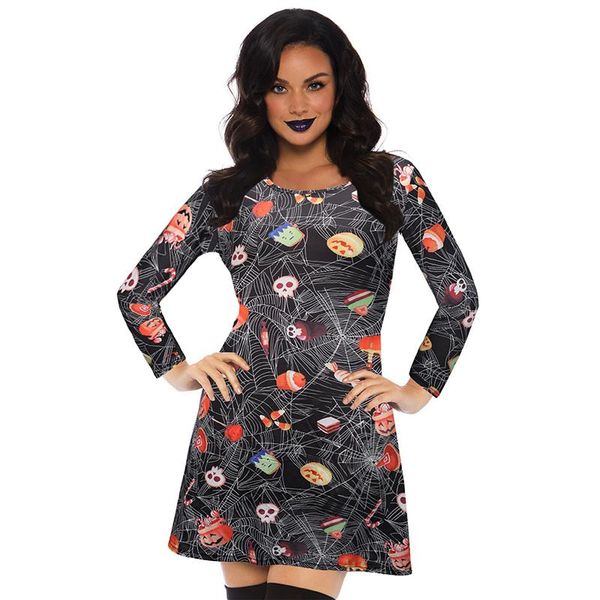 casual dresses winter skull pumpkin print long sleeve dress women halloween cosplay costume set 2021 fashion trendy hip hop streetwear, Black;gray
casual dresses winter skull pumpkin print long sleeve dress women halloween cosplay costume set 2021 fashion trendy hip hop streetwear, Black;gray