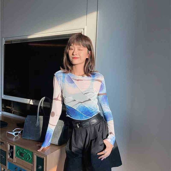 women's t-shirt mesh crop long sleeve t shirt women printed tshirt transparent ladies tight patchwork summer fashion e2jx, White
women's t-shirt mesh crop long sleeve t shirt women printed tshirt transparent ladies tight patchwork summer fashion e2jx, White