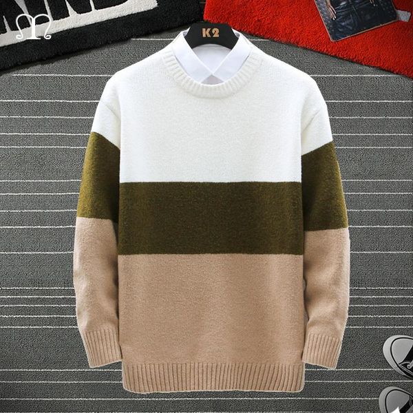 men's sweaters casual men sweater o-neck striped slim fit knittwear 2021 autumn mens pullovers pullover pull homme ropa hombre 3xl, White;black
men's sweaters casual men sweater o-neck striped slim fit knittwear 2021 autumn mens pullovers pullover pull homme ropa hombre 3xl, White;black