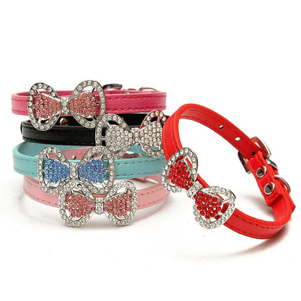 safety small dog pet collar crystal stick diamond bow harnesses adjustable puppy cat lovely gifts supplies products collars & leashes
safety small dog pet collar crystal stick diamond bow harnesses adjustable puppy cat lovely gifts supplies products collars & leashes