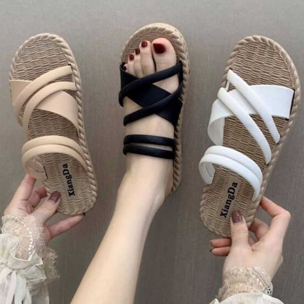 women's summer flip-flops sandals female all-match anti-skid flat bottom slippers woman casual outdoor beach shoes qq64 210625, Black
women's summer flip-flops sandals female all-match anti-skid flat bottom slippers woman casual outdoor beach shoes qq64 210625, Black