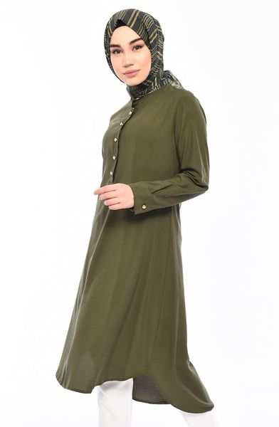 women's blouses & shirts minahill hidden button asymmetric tunic 3045-04 green, White
women's blouses & shirts minahill hidden button asymmetric tunic 3045-04 green, White