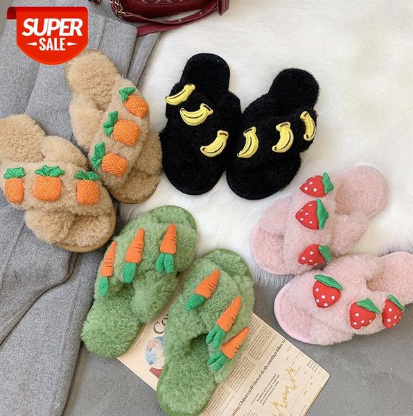 cute fruit cross plush slippers ins trend women wish #fs7k, Black
cute fruit cross plush slippers ins trend women wish #fs7k, Black