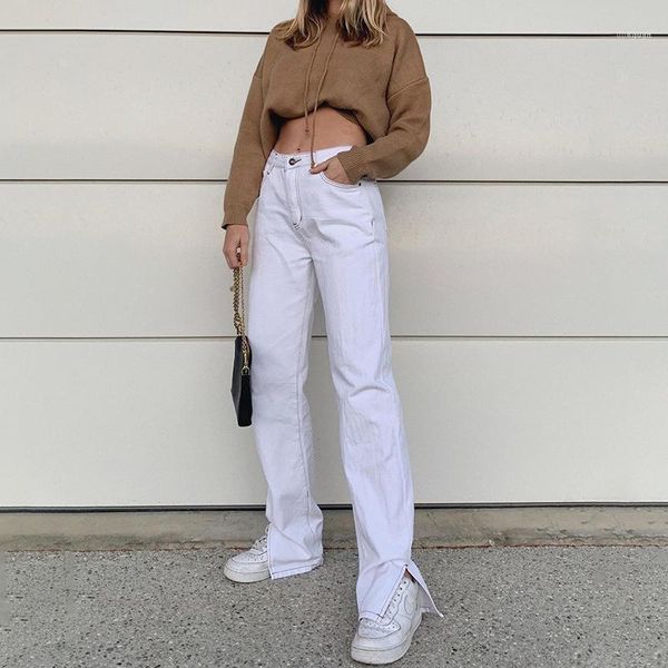 streetwear white straight denim woman y2k pants split 2021 autumn casaul high waisted trousers full-length jeans capris female1, Black;white
streetwear white straight denim woman y2k pants split 2021 autumn casaul high waisted trousers full-length jeans capris female1, Black;white