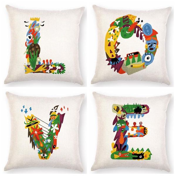 colorful letters 45x45cm cotton linen throw pillow cushion cover car home decoration sofa decor decorative pillowcase cushion/decorative
colorful letters 45x45cm cotton linen throw pillow cushion cover car home decoration sofa decor decorative pillowcase cushion/decorative