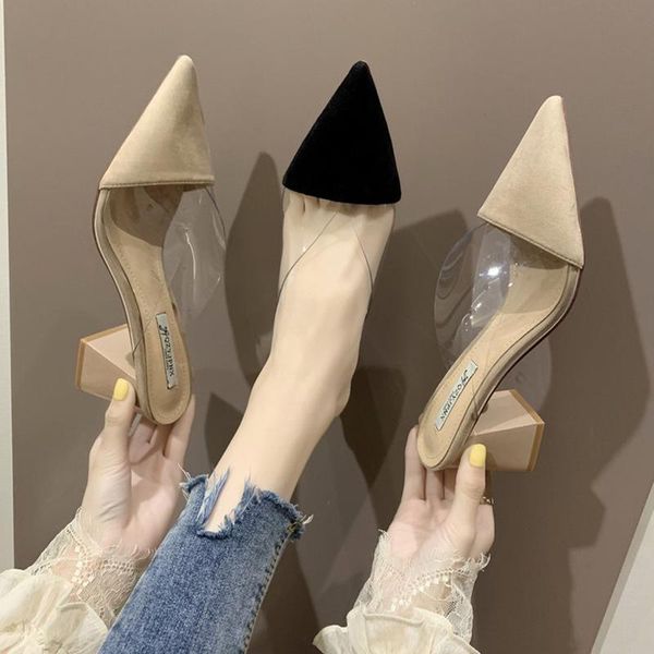 slippers patchwork transparent pvc mules ladies slides summer flock pointy close toe girl trendy chunky slip-on women shoes, Black
slippers patchwork transparent pvc mules ladies slides summer flock pointy close toe girl trendy chunky slip-on women shoes, Black