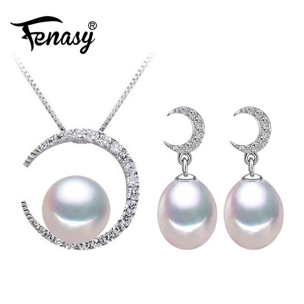 bracelet, earrings & necklace fenasy trendy pearl jewelry wedding engagement sets natural pendant women cute moon, Black
bracelet, earrings & necklace fenasy trendy pearl jewelry wedding engagement sets natural pendant women cute moon, Black