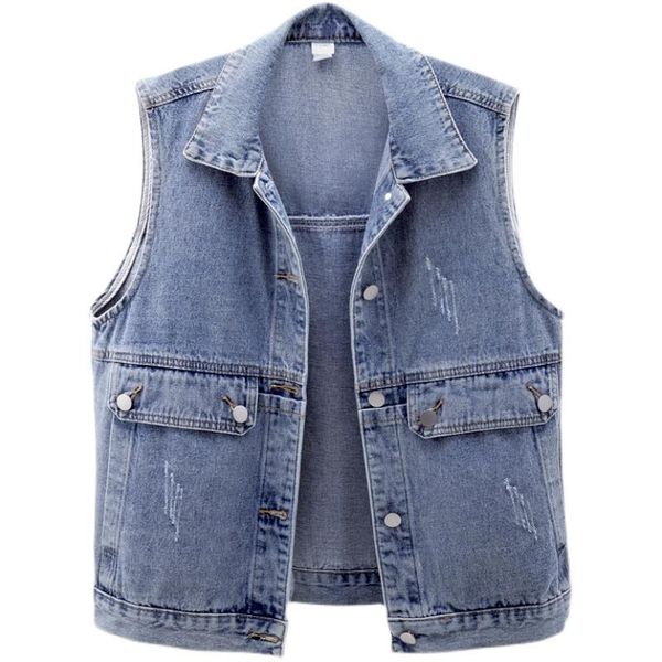 women's vests spring denim vest women fashion big pocket sleeveless jacket casual single-breasted short vintage jeans waistcoat female, Black;white
women's vests spring denim vest women fashion big pocket sleeveless jacket casual single-breasted short vintage jeans waistcoat female, Black;white