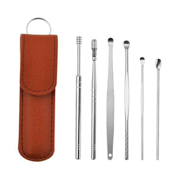 bath accessory set 6pcs ear cleaner wax removal tool earpick sticks earwax remover curette pick cleaning cleanser spoon health care
bath accessory set 6pcs ear cleaner wax removal tool earpick sticks earwax remover curette pick cleaning cleanser spoon health care