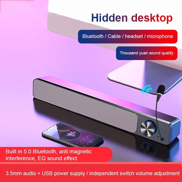 hi-fi stereo surround soundbar bluetooth 5.0 speaker wired computer speakers subwoofer sound bar microphone headphone interface portable
hi-fi stereo surround soundbar bluetooth 5.0 speaker wired computer speakers subwoofer sound bar microphone headphone interface portable