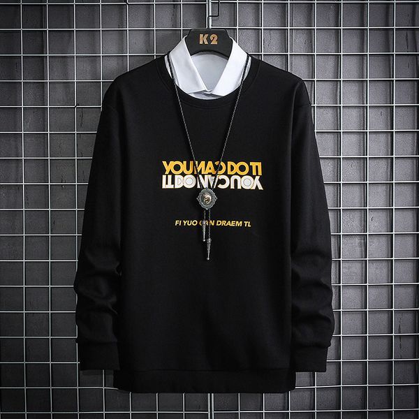 mens sweater men's sweater 2021 new letter simple fashion brand loose pullover long sleeve t-shirt slim fit, Black
mens sweater men's sweater 2021 new letter simple fashion brand loose pullover long sleeve t-shirt slim fit, Black