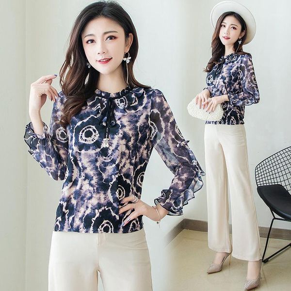 women's blouses & shirts spring summer women chiffon korean style o-neck ladies elegant stylish ruffle loose blusas mm0975, White
women's blouses & shirts spring summer women chiffon korean style o-neck ladies elegant stylish ruffle loose blusas mm0975, White