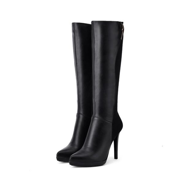 boots smeeroon knee high for women pointed toe keep warm comfortable winter heels pu+flock women's shoes 4zt2, Black
boots smeeroon knee high for women pointed toe keep warm comfortable winter heels pu+flock women's shoes 4zt2, Black