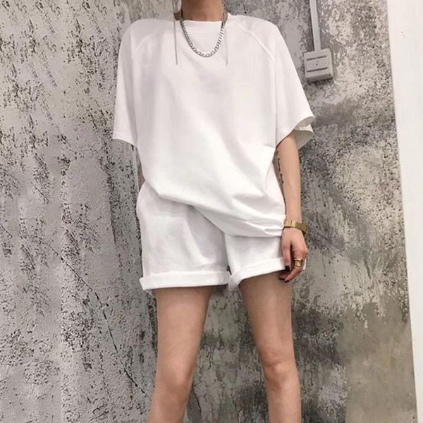 fashion suit ins female spring summer white 2021 korean solid color loose short sleeve t-shirt shorts two piece set women's tracksuits, Gray
fashion suit ins female spring summer white 2021 korean solid color loose short sleeve t-shirt shorts two piece set women's tracksuits, Gray