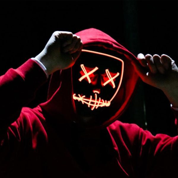party decoration masquerade led mask horror halloween neon maske glow in the dark cosplay masks dress up props ghost masker
party decoration masquerade led mask horror halloween neon maske glow in the dark cosplay masks dress up props ghost masker